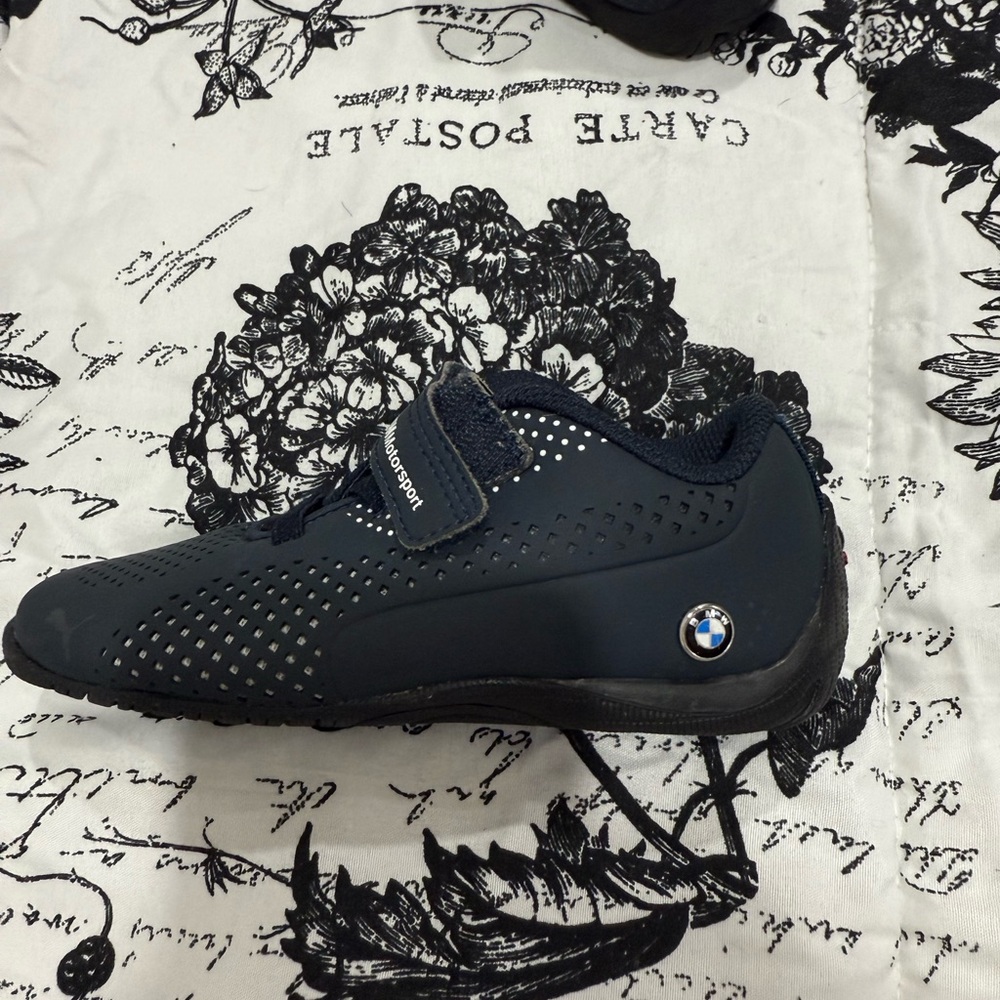 Navy Cycling Shoes with BMW Logo